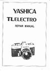 Yashica TL Electro manual. Camera Instructions.